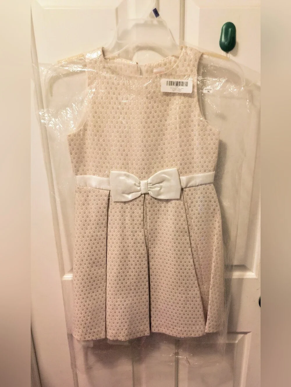 🆕Gymboree Metallic Gold Brocade A-line Formal Party Dress Girl's Sz 8 NWOT